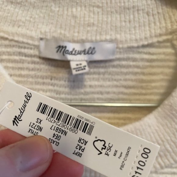 Madewell Cream Sweater - Picture 2 of 4